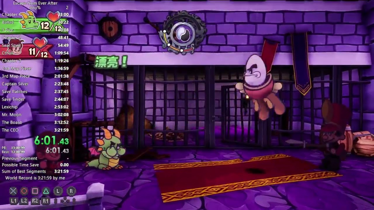 Escape from Ever After Any% Speedrun in 3:07:03