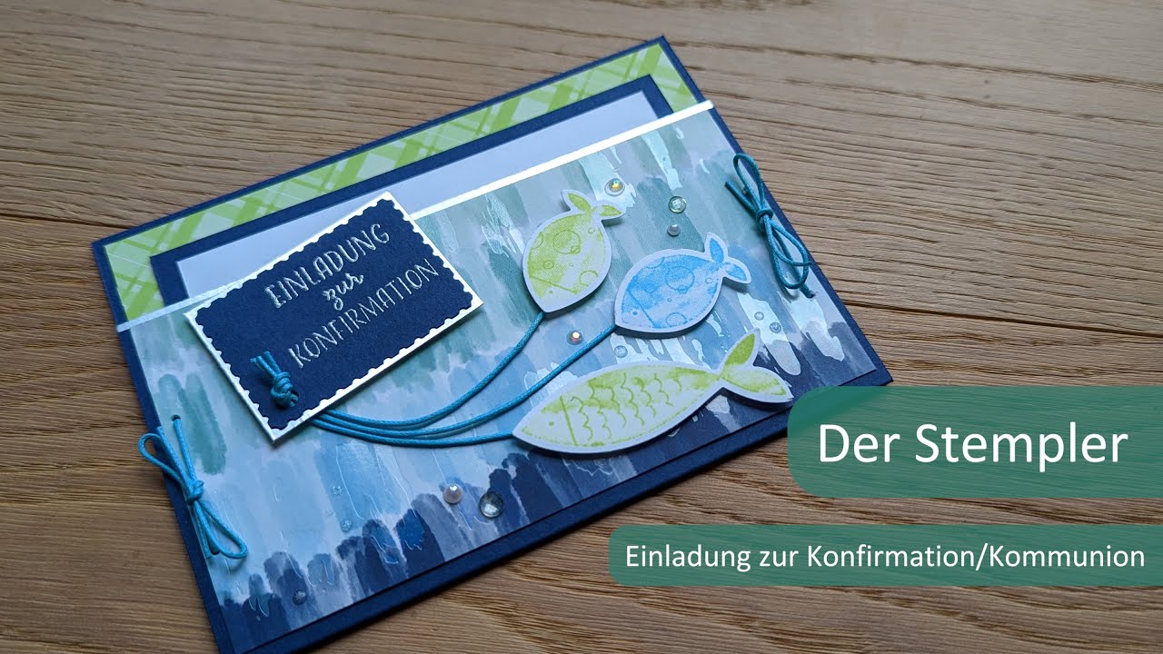 Einladung zur Konfirmation/Kommunion | Der Stempler ~ Stampin Up!