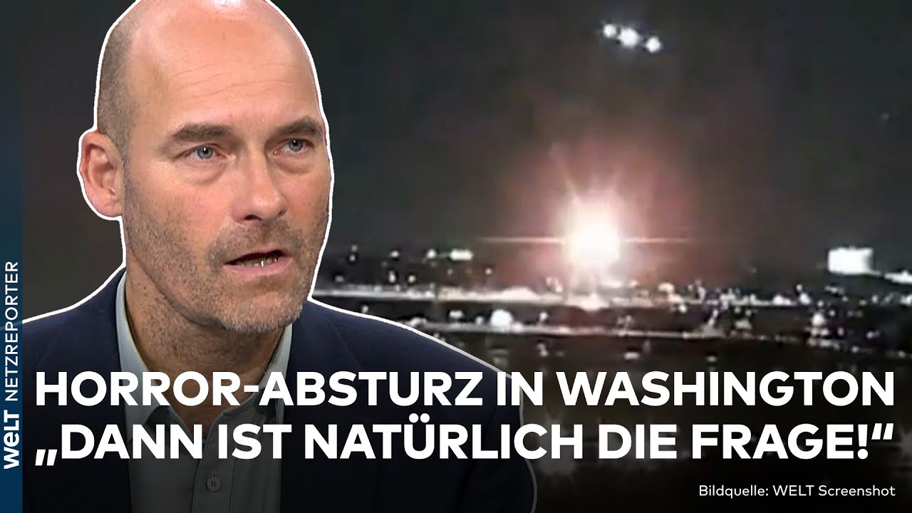 WASHINGTON: Horror-Absturz in USA! Passagierflugzeug kollidiert mit Helikopter - Trump reagiert