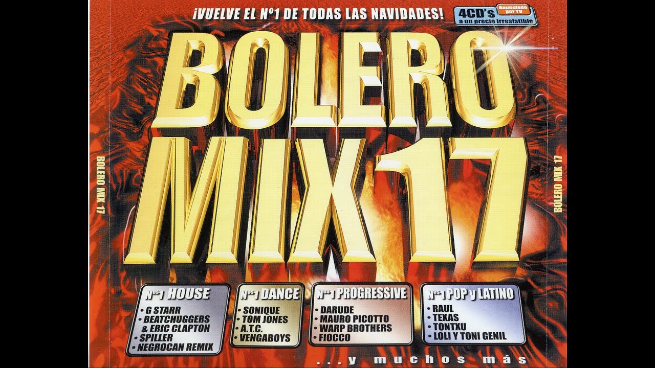 VARIOS - Bolero Mix 17 - 4 x CD 2000