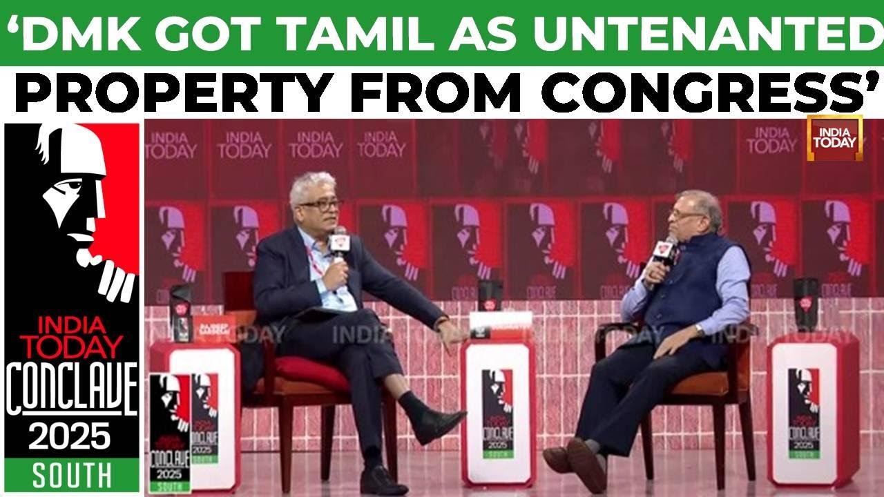 'DMK's claim on Tamil is like stolen property': S. Gurumurthy on Dravidian politics | India Today