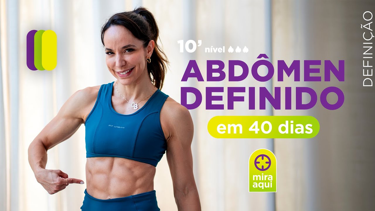 abdômen definido treinando em casa - desafio de 40 dias - Carol Borba 