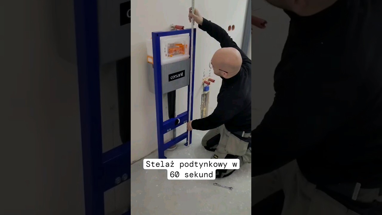 Montaż stelaża WC w pigułce cz.1 💊 #tutorial #bathroom #łazienka #diy #zr&oacute;btosam #remont #budowanie