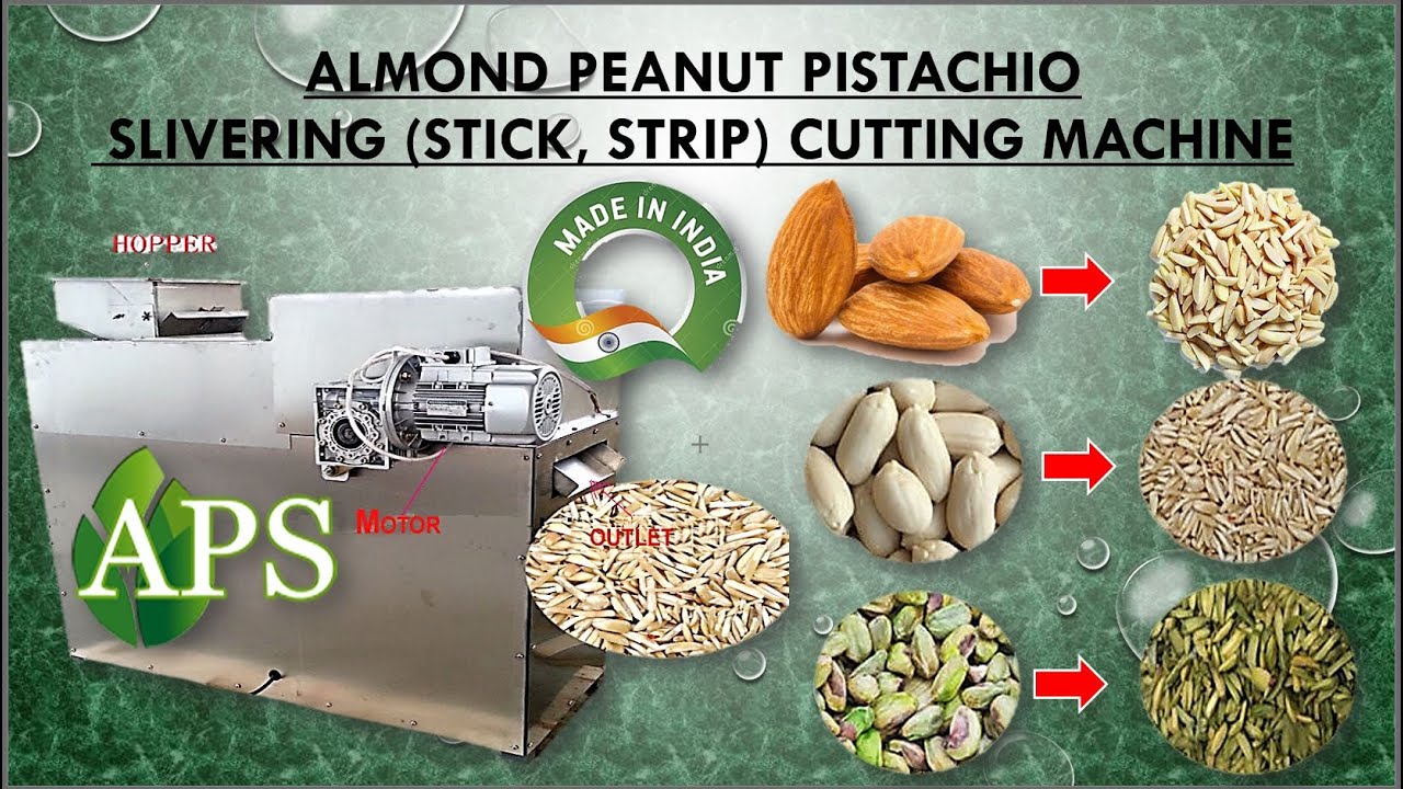 Almond Slivering (stick, Strip) Cutting machine peanut cutting machine pistachio cutting machine