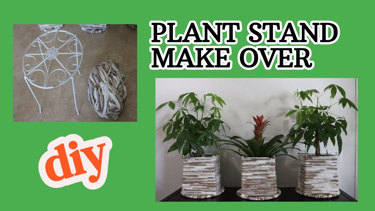 DIY BEAUTIFUL PLANT STANDS MAKE OVER #plants #planters #plantstands #pots #plantwithsophievlog