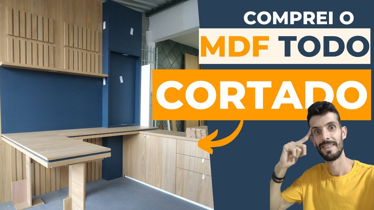 TERCEIRIZEI Todo o Corte do MDF Desse Escritório