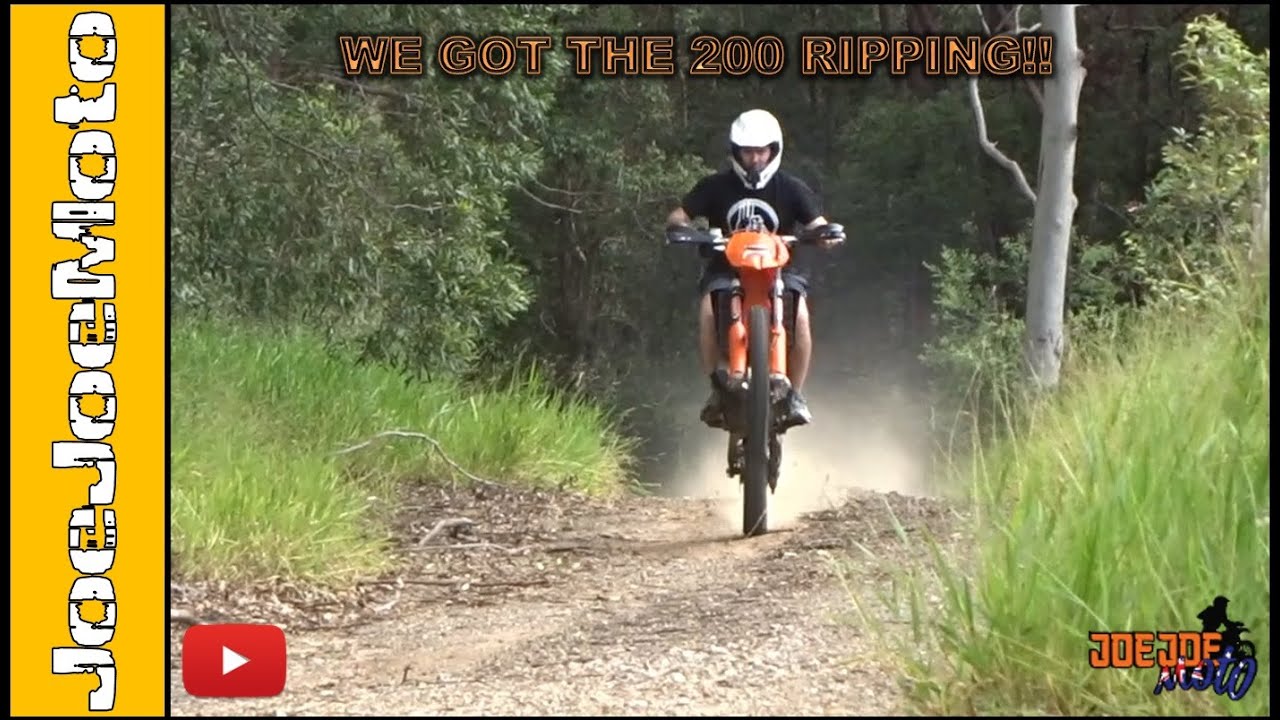 WE GOT THE KTM 200 RIPPING!