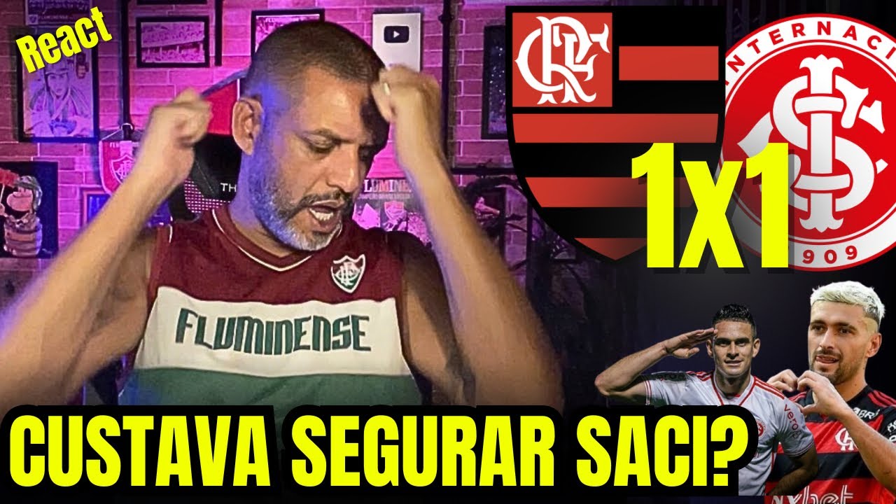 React melhores momentos Flamengo 1x1 Internacional | Inter do céu custava? 