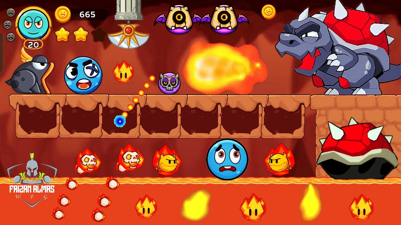 Blue Ball V - Red Boss Challenge (Part 13) Lava | MGIF | Android Gameplay WFG