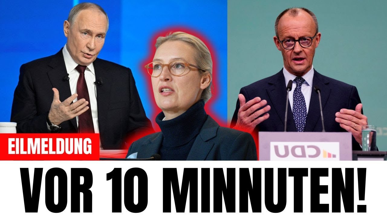 Putin nennt Weidel &bdquo;Kanzlerin&ldquo; &ndash; Merz fassungslos!