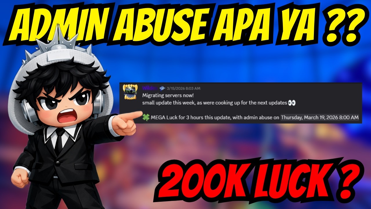 ADMIN ABUSE BERAPA LUCK INI YA ?? !!- GAME ROBLOX FISH IT