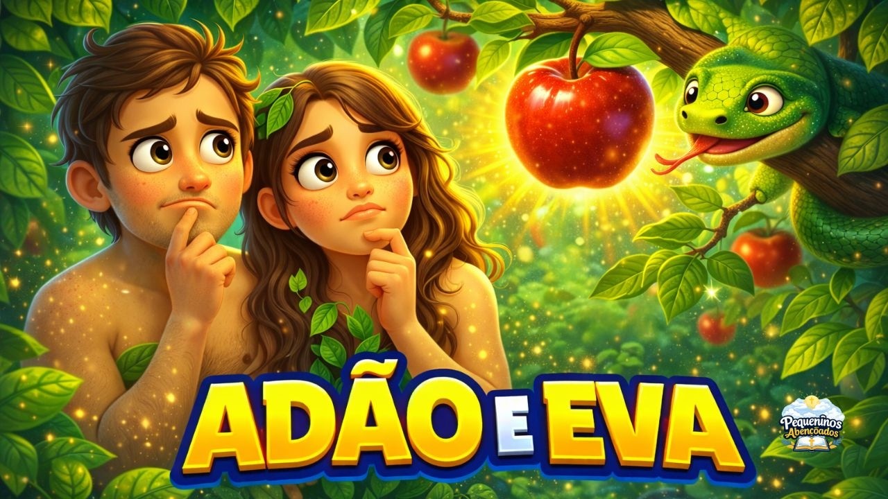 📖 HISTÓRIA BÍBLICA INFANTIL | ADÃO E EVA 🍎