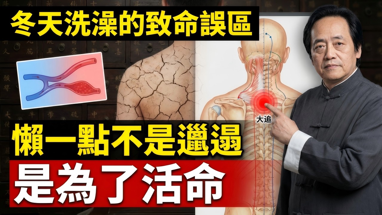 【浴室裡的流體力學】為何越愛乾淨，心臟停得越快？揭秘「40度水溫」的血管震盪與大椎穴的封印真相#中醫 #倪海廈 #養生 #健康 #經方派 #黃帝內經 #自然療法 #長壽 #中醫基礎 #中醫教學