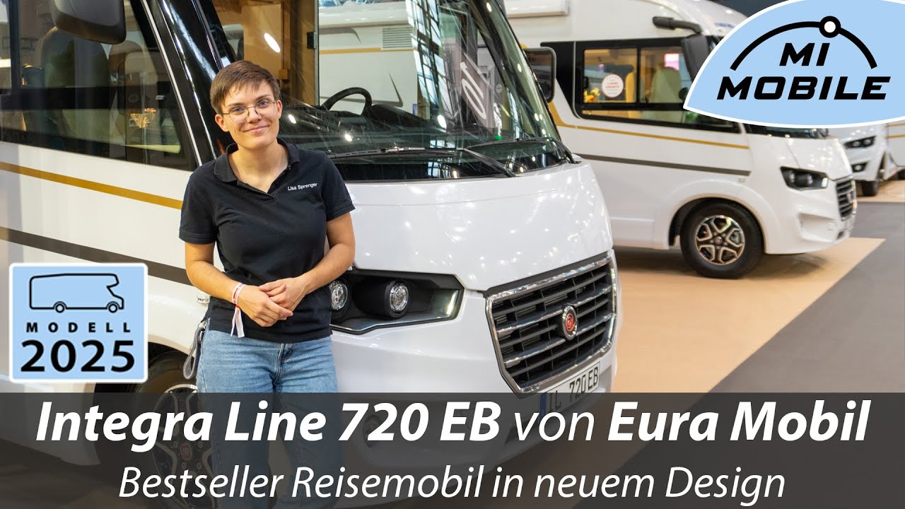 Beliebtes Wohnmobil in neuem Look - Eura Mobil Integra Line 720 EB - Integrierter mit Einzelbetten