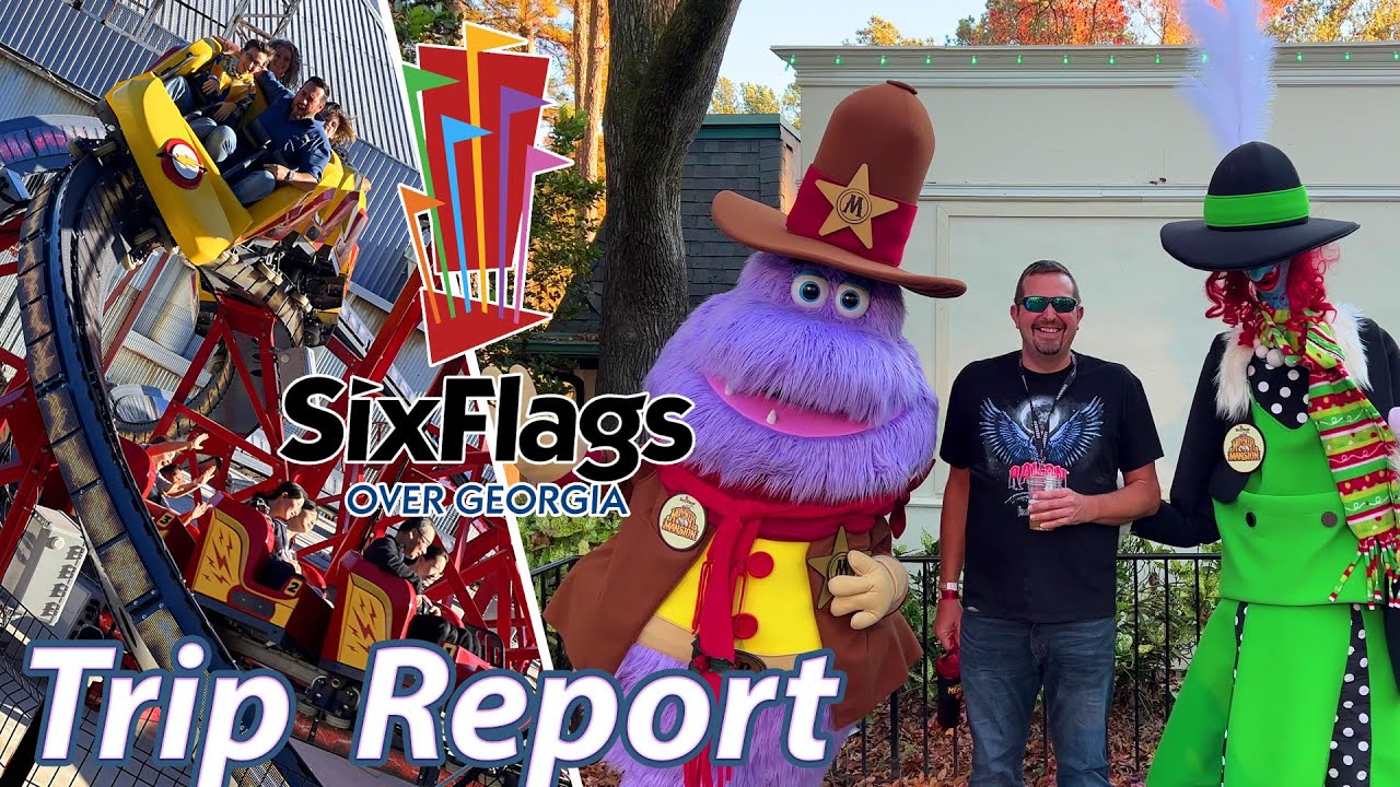 Trying Everything NEW at Six Flags Over Georgia | VLOG | November 2023