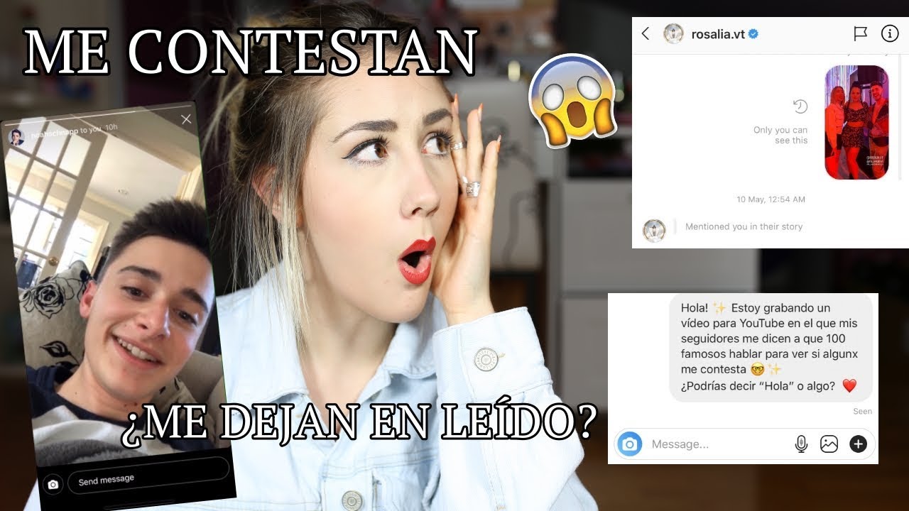 HABLO A 100 FAMOSOS Y ME CONTESTAN CON VÍDEOS | ItsJudith