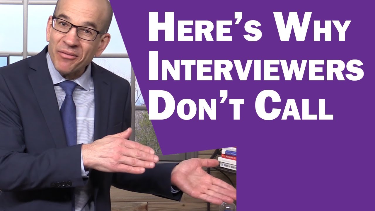 STOP Blaming Yourself when interviewers Don't Call