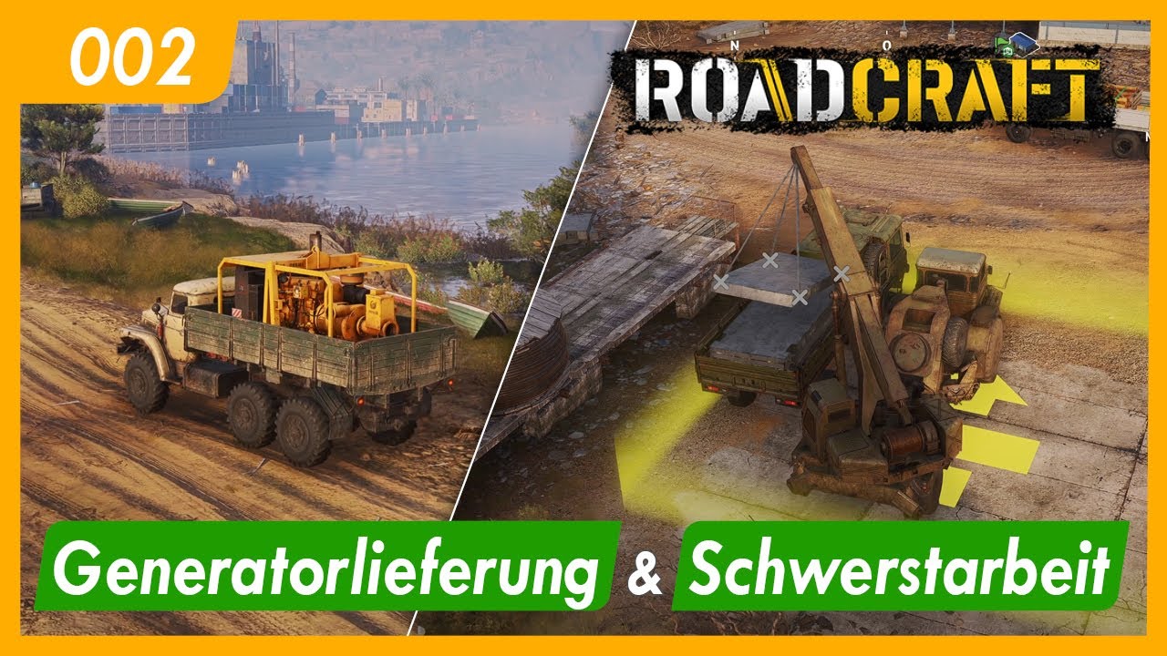 Roadcraft | 002 | Generatorlieferung & Schwerstarbeit | Let's Play | Gameplay | German | Deutsch