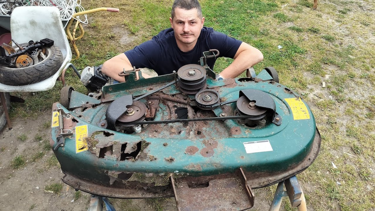 les galères du dimanche ! une coupe de tracteur tondeuse ruiner et un essieux de voiture arraché 😴🔧