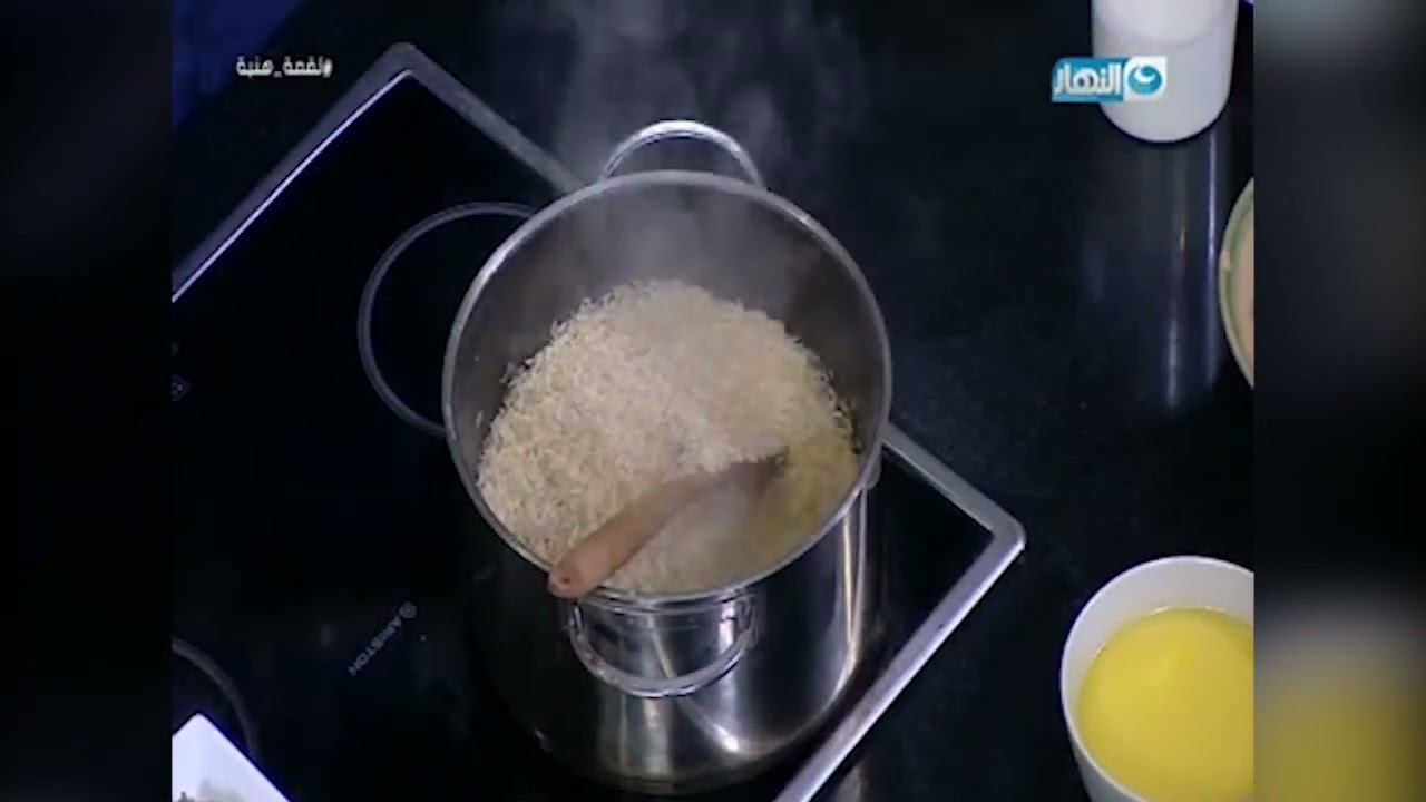 رز باللحمة المفرومة بالقرفة تجنن من الشيف علاء الشربيني