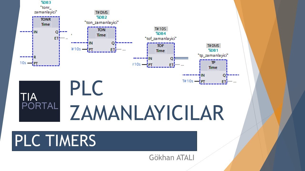 5 -  ZAMANLAYICILAR - PLC Tia Portal Dersleri - PLC Timers