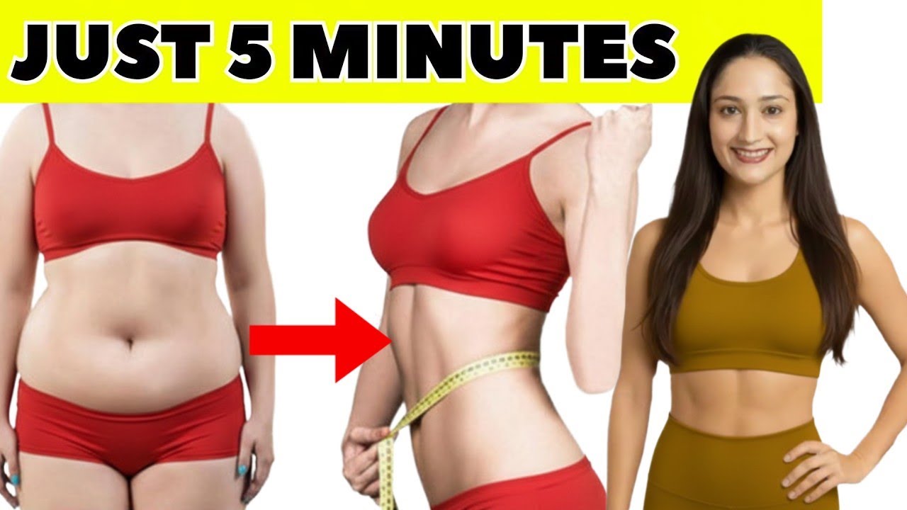 Are you Worried About Belly Fat l Do These 5 Min Easy Exercises To Lose Belly Fat Fast For Beginners