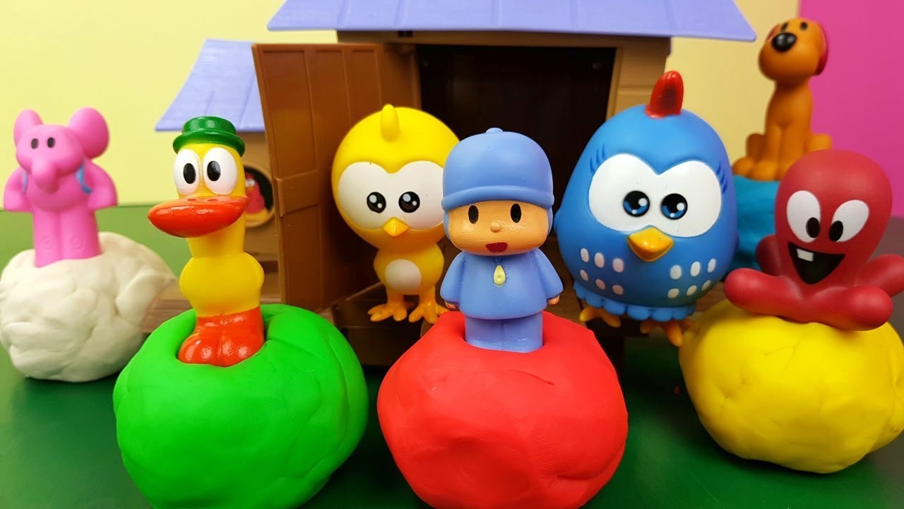 Galinha Pintadinha Abre Bolas Coloridas Com Pocoyo e Sua Turma