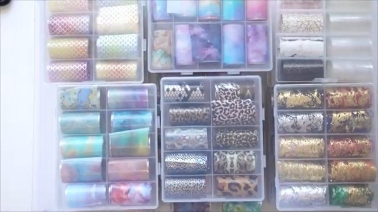 Nail Foils on Polymer Clay!