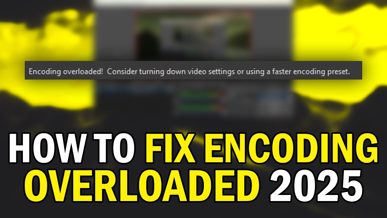 How To FIX OBS Encoding Overloaded 2025 (OBS Encoder Overloaded Error FIX 2025)