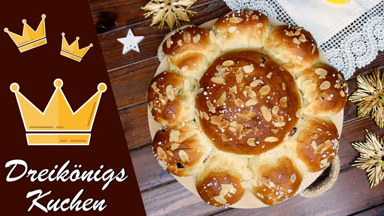 Dreikönigskuchen 👑 | traditionelles Hefegebäck zum 6. Januar | Königskuchen