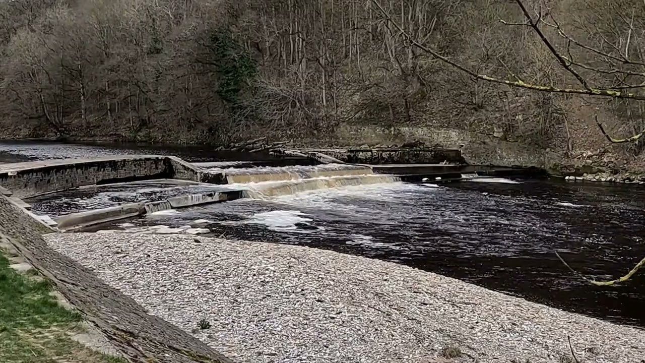 Addingham Low Mill Weir River Wharfe