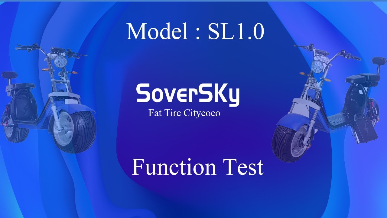 SoverSky 2000w Fat Tire Electric Moped Scooter Ebike SL1 0