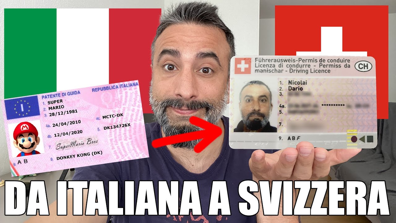 CAMBIARE Patente da ITALIANA a SVIZZERA