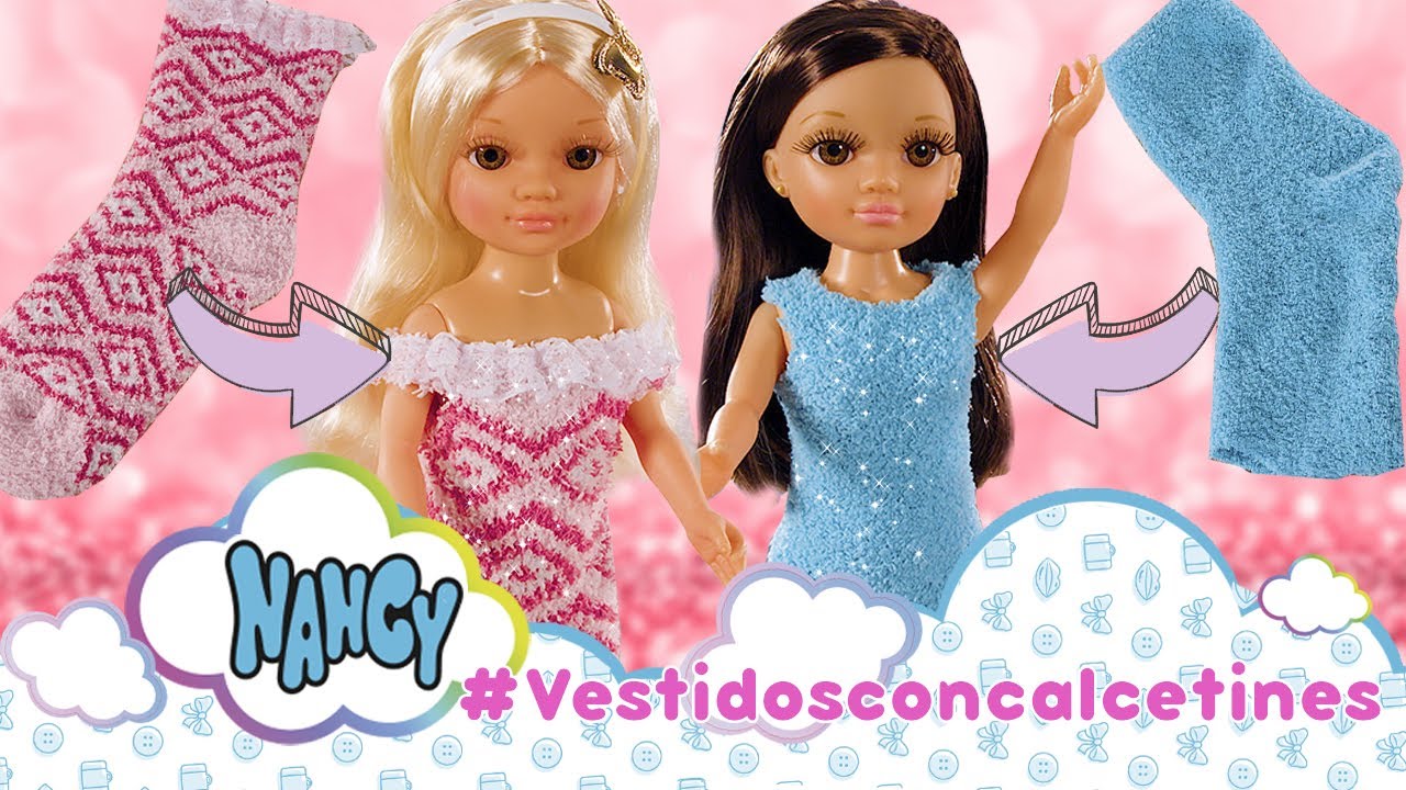 ¿VESTIDOS👗 hechos con calcetines?🧦DESFILE DE MODA en casa de NANCY. HAZ TU PROPIO VESTIDO PARA NANCY