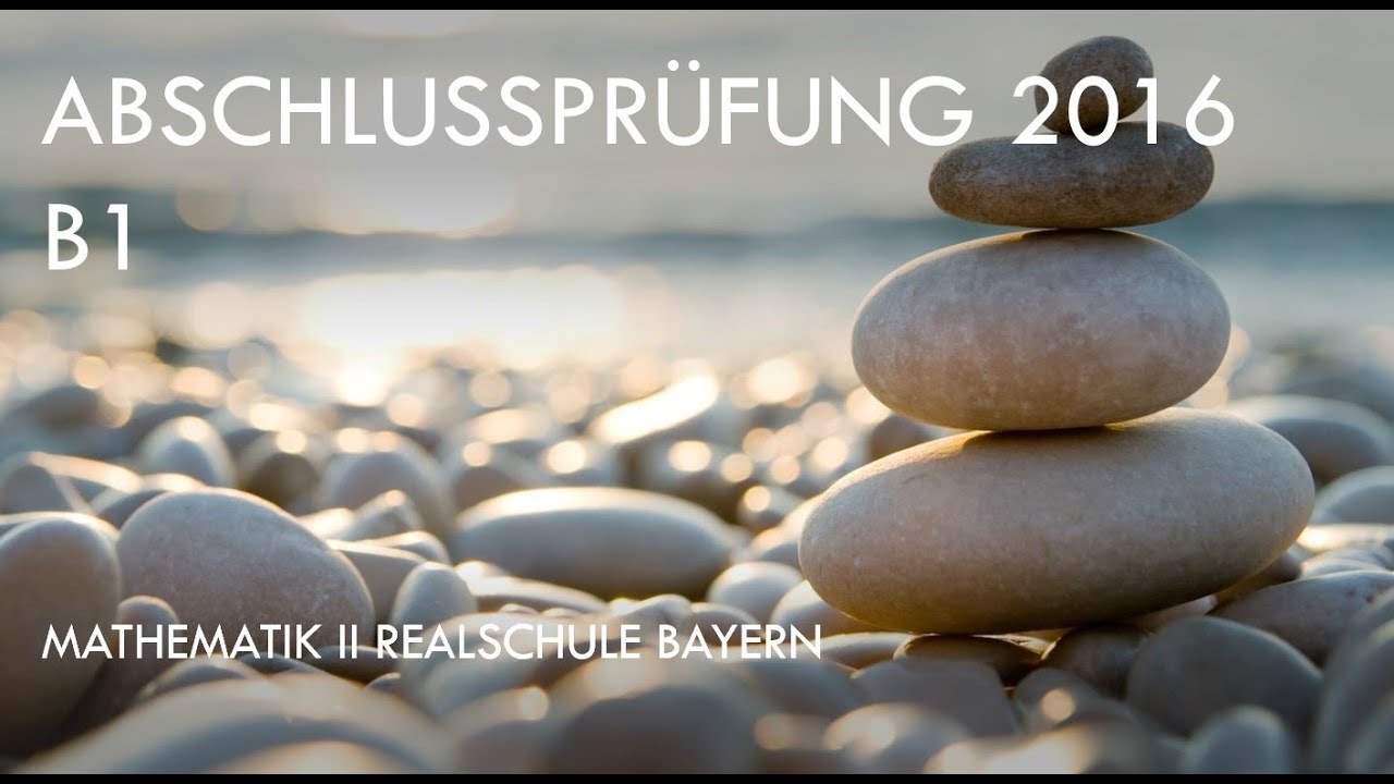 286. Abschlussprüfung 2016 B1 (Parabel)