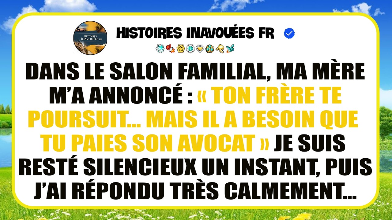 Ma Famille Me Demande D’aider À Payer L’avocat De Mon Frère… Quand J’ai Demandé Pourquoi…