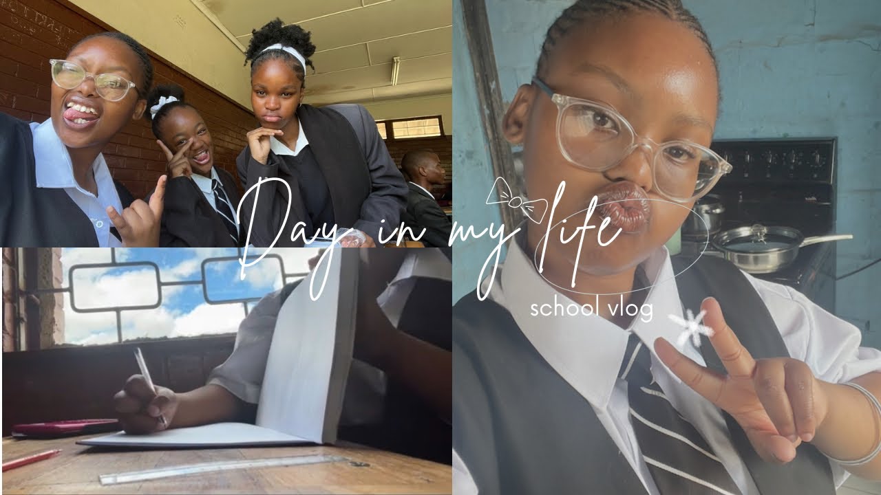Day in my life as a 16 year old prematriculant🦋🫧 #firstvlog #kutlwanong #school 