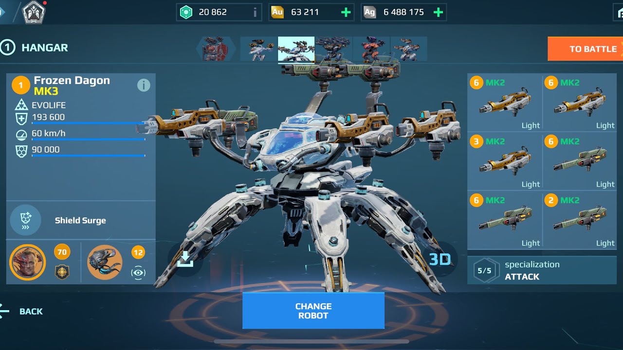 Dagon ARM L83-L84 Prime | War Robots Gameplay