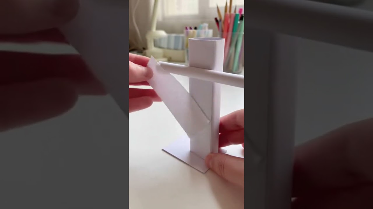 🗒️DIY Paper Desk Organizer✂️!? Create Stylish Storage Fast 