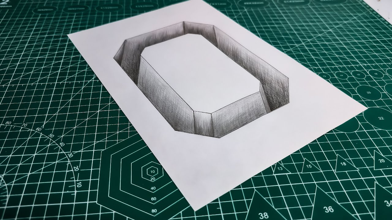 Insane 3D Number '0' Deep Hole Optical Illusion on Paper | Realistic Bottomless Carved Trick Art