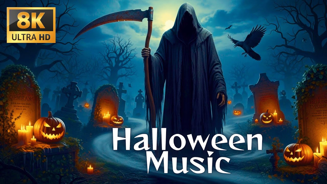 Halloween 2025 🎃 Haunted Pumpkin Village 👻 Relaxing Spooky Background Music for Calm Sleep Loop