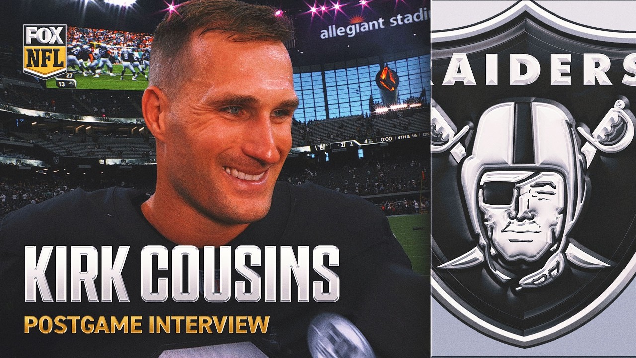 Kirk Cousins dives into his first victory with Raiders, Ashton Jeanty and complete win vs Dolphins
