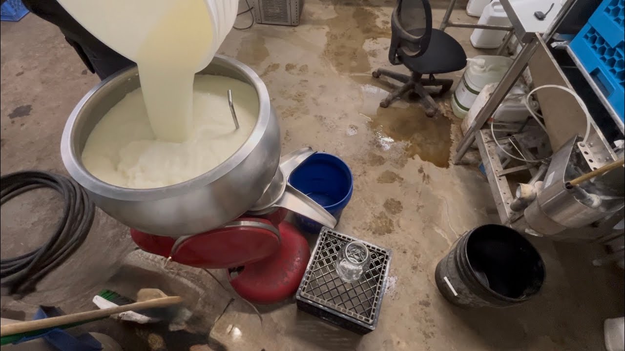Final install of vacuum pump and separating cream