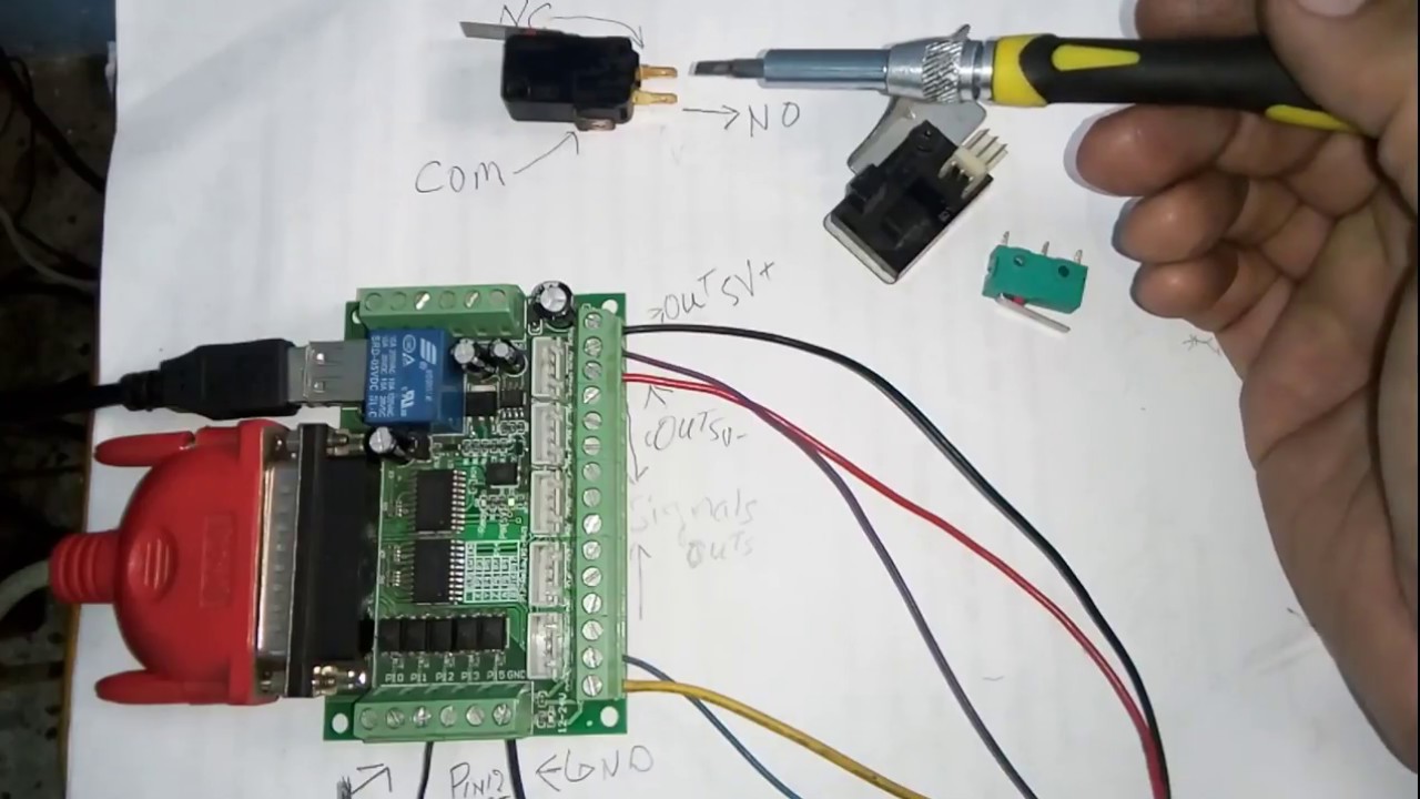 Limites de carrera en Mach3 con interfaz 5 ejes