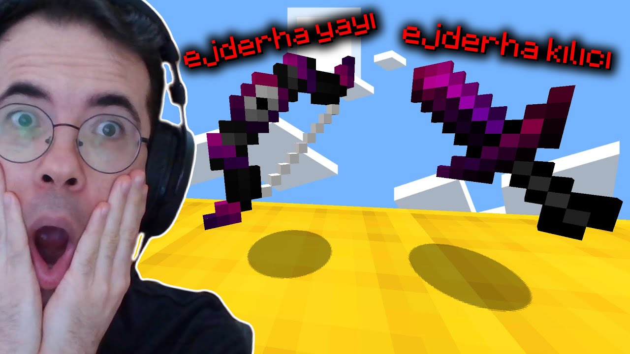EJDERHA YAYI ve EJDERHA KILICI! &Ouml;ZEL TEXTURE PACK! Minecraft BEDWARS