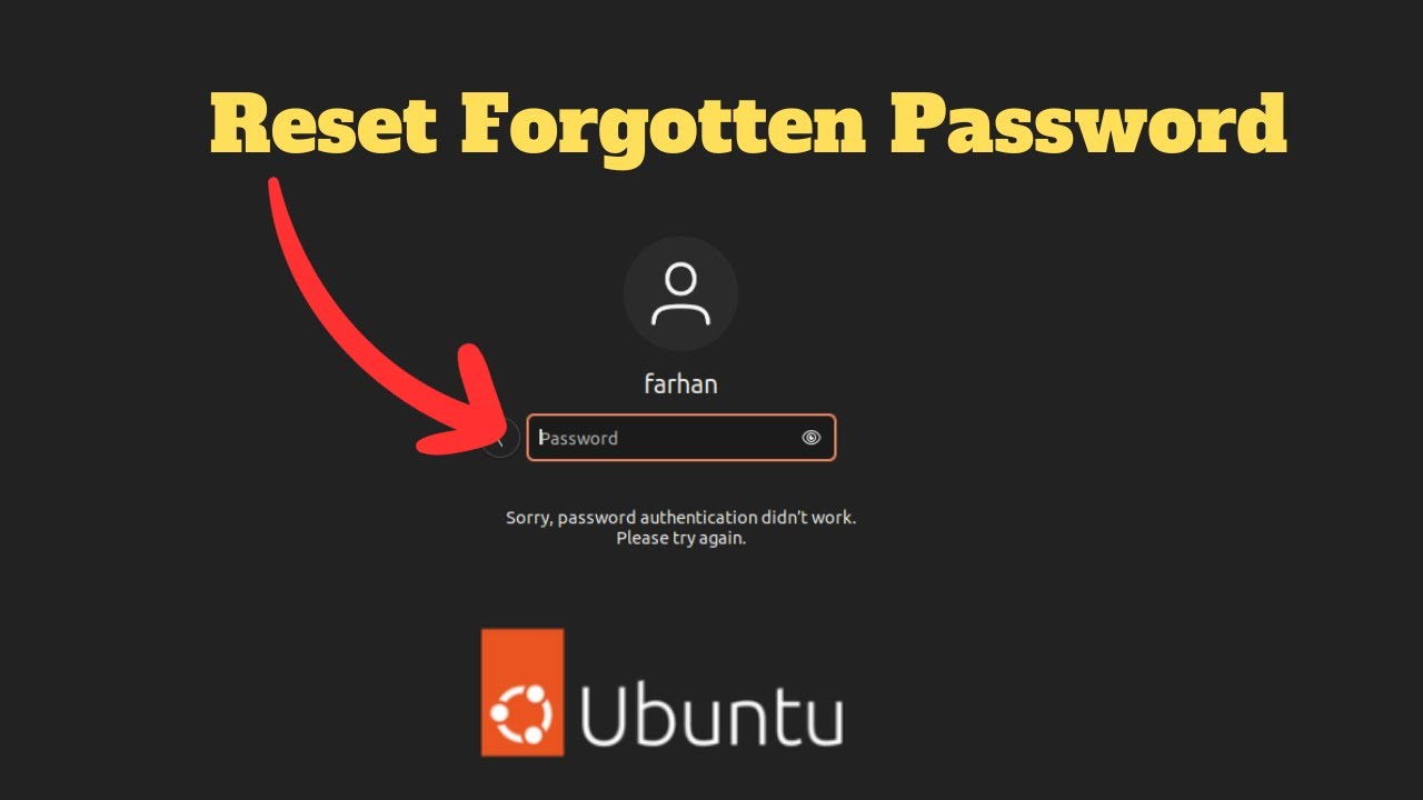 Как сбросить забытый пароль в Ubuntu