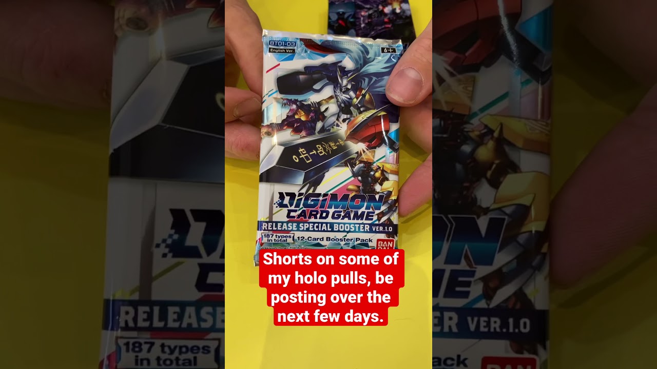 Holo Super Rare Pulls From Digimon Card Game! 1.0 Booster Pack 