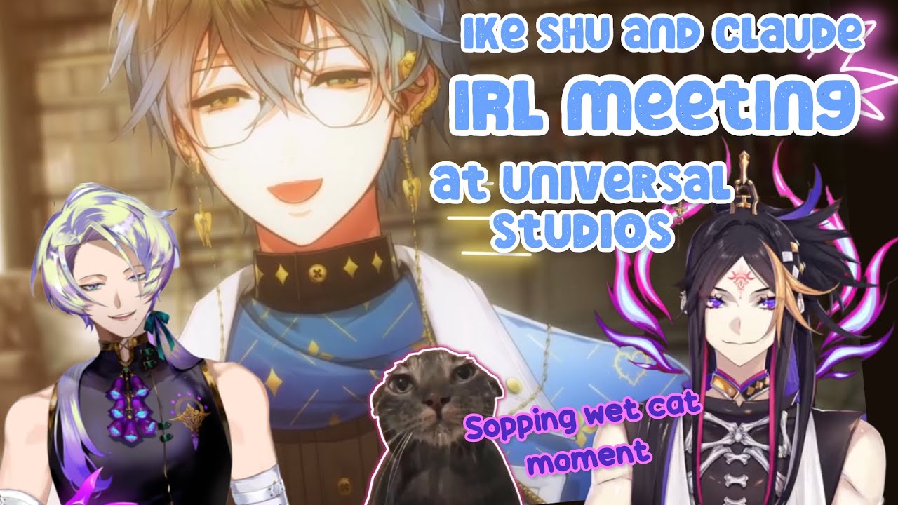 Ike Shu and Claude IRL meeting at universal studios