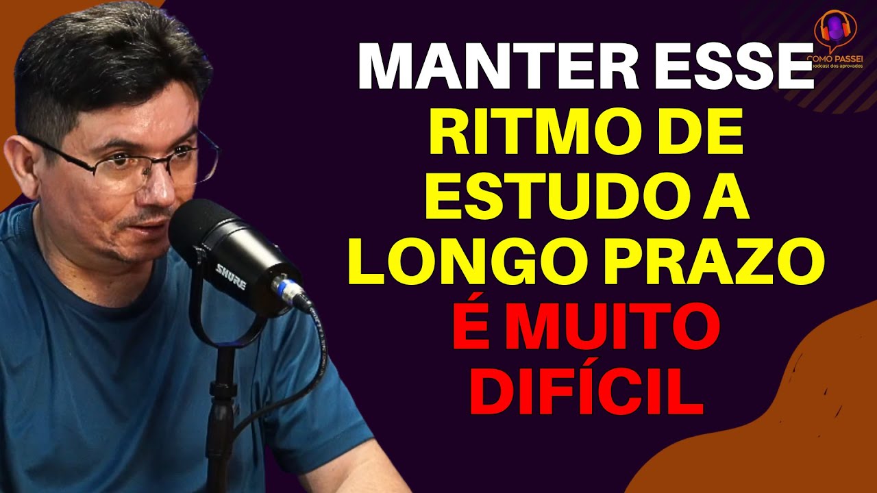 É muito difícil manter os estudos para concurso público dessa forma