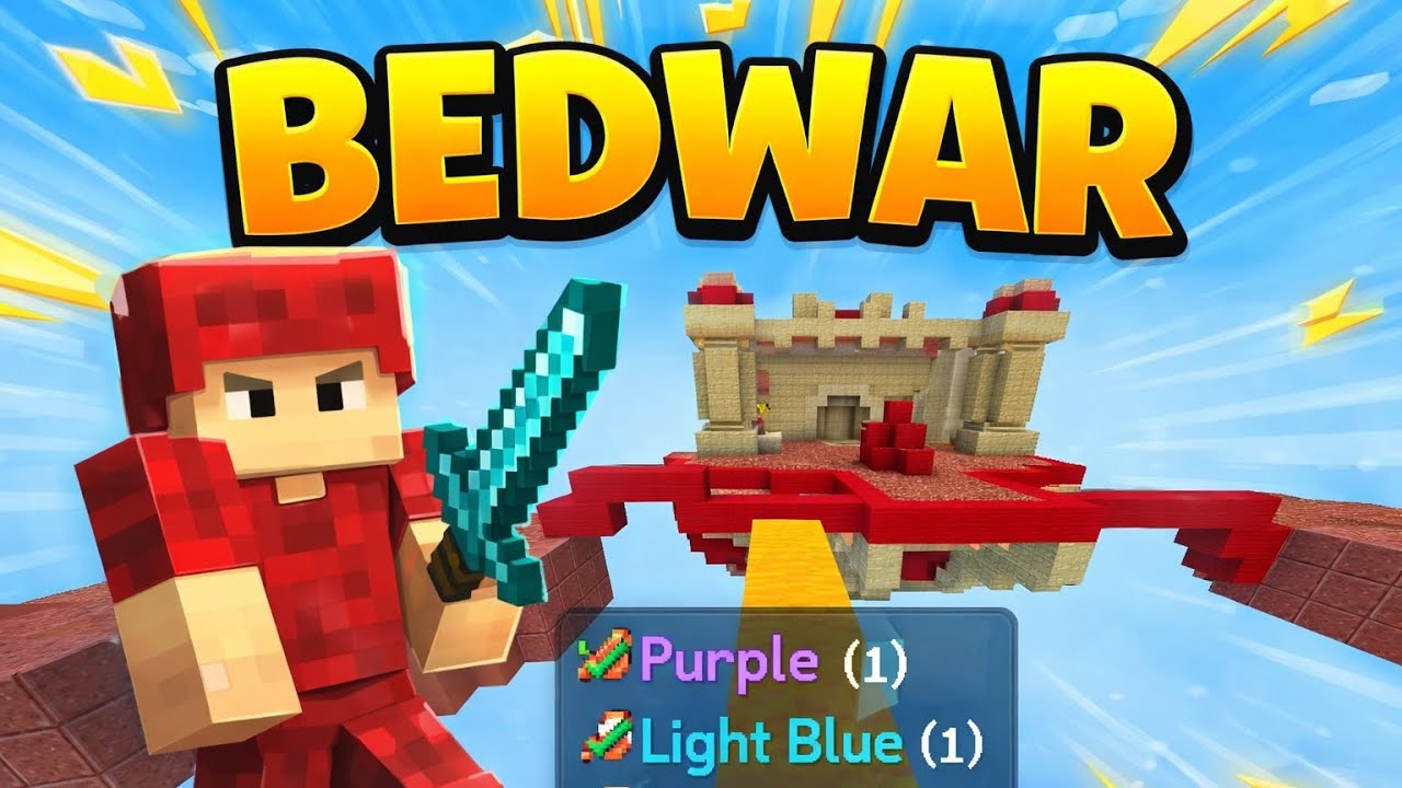 Bedwar destroying all beds mobile gameplay